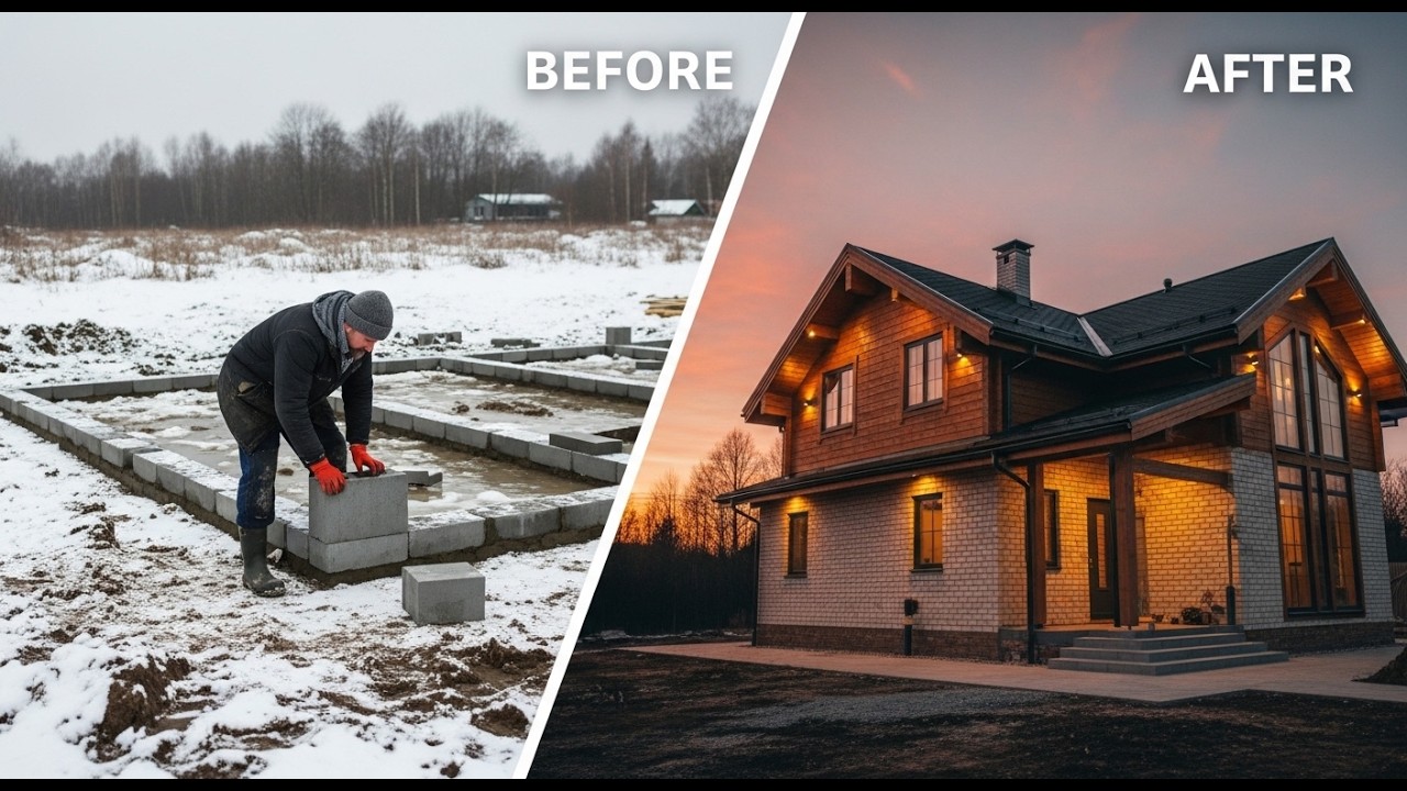 Man Builds His Dream House Completely ALONE in 500 Days (Start to Finish) @DmitryLukinDIY