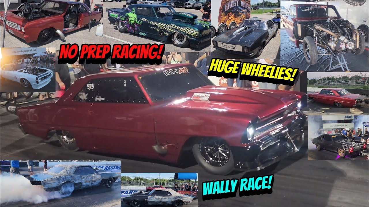 No Prep RACING HUGE Wheelies Tulsa Legendary Midnight Drags For WALLYS!
