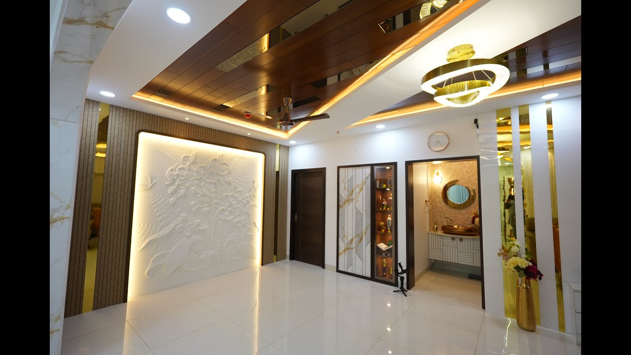 3BHK Interiors | Mr. Dinesh & Mrs. Sowmya| Honer Aquantis | Hyderabad | Lucky Interiors