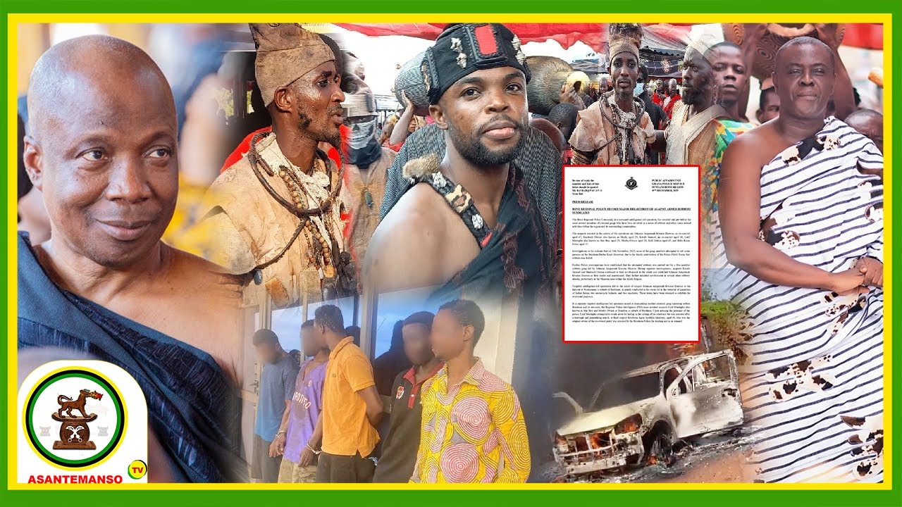 Tension In Sampa🔥Sampamanhene And His People Attacked Whiles Attending Festival At Japekrom.....