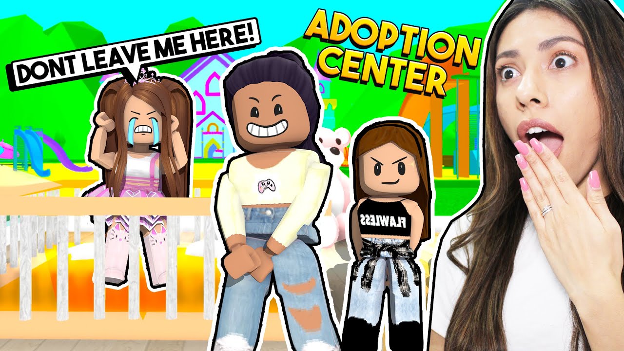 TAKING MY SISTER BACK TO THE ADOPTION CENTER! *SHE CRIED* - Roblox