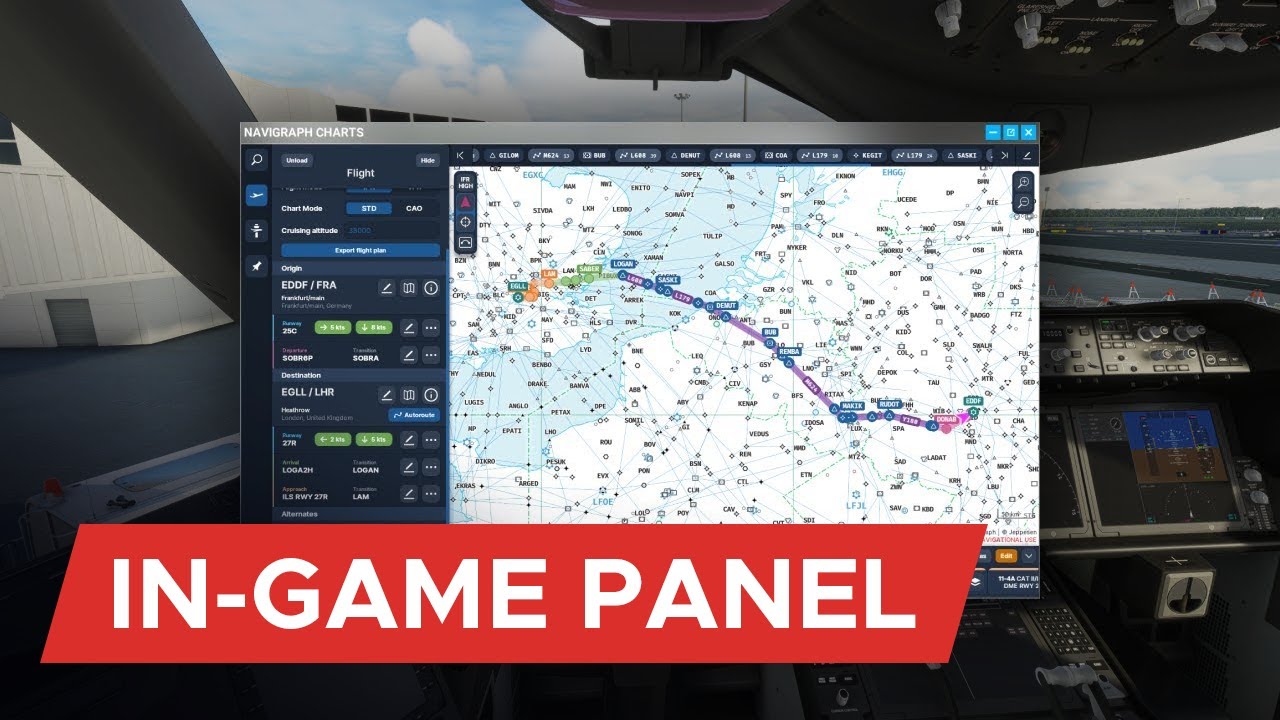 How to Install Navigraph Charts 8 In-Game Panel for MSFS
