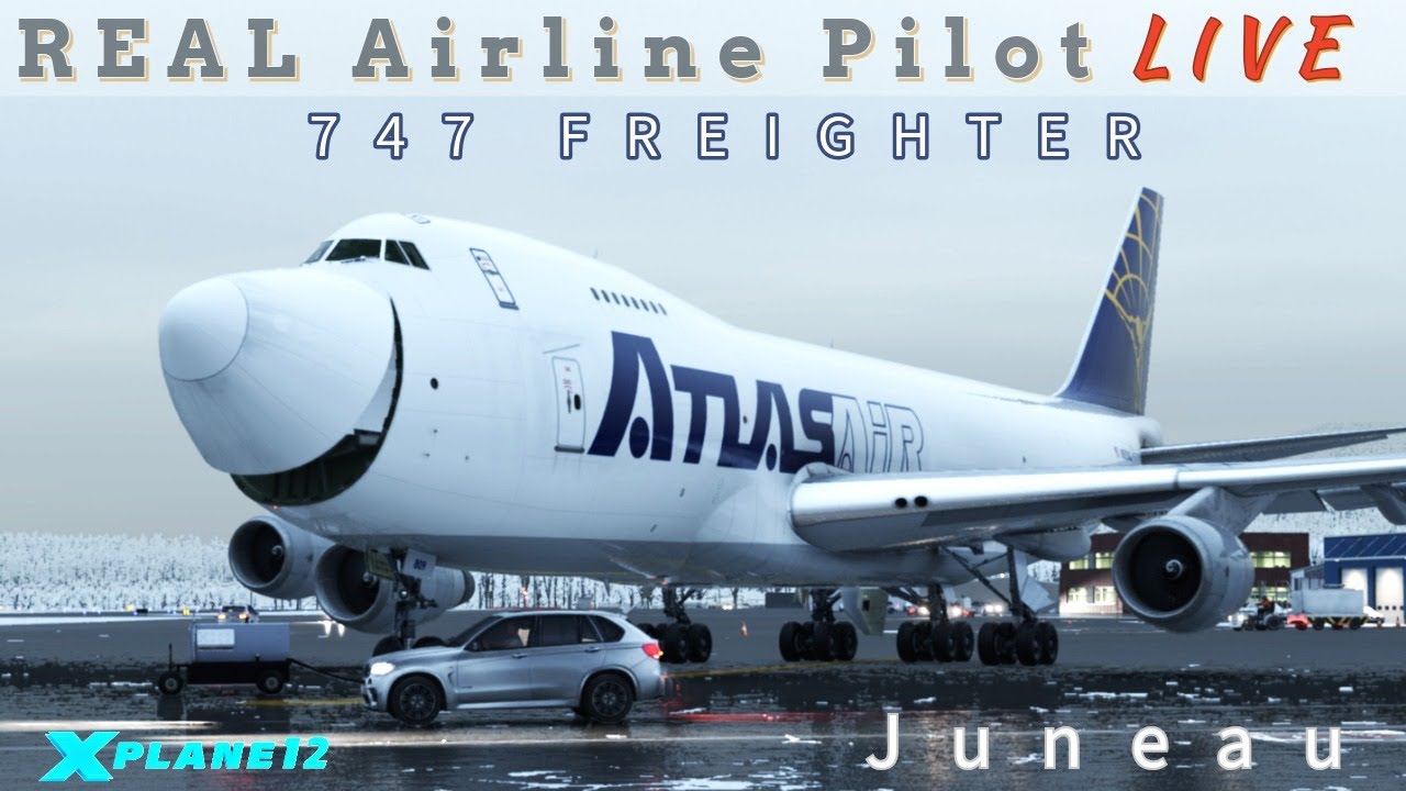 Winter OPS | X-Plane 12 | Pre-Release 747 Freighter | Felis | Real Airline Pilot | #boeing #747