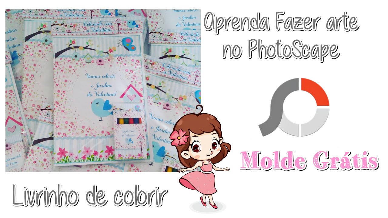 Como Fazer livrinho de colorir no photoscape