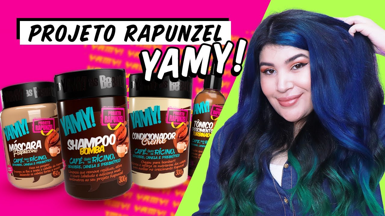 ☕️ Testei PROJETO RAPUZEL DA YAMY! : Crescimento e encorpamento para os fios [Vegano/No e Low Poo]