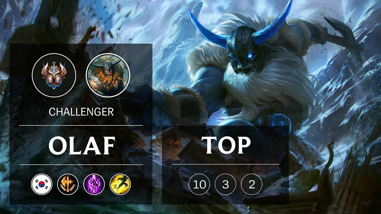 Olaf Top vs Fiora - KR Challenger Patch 9.1