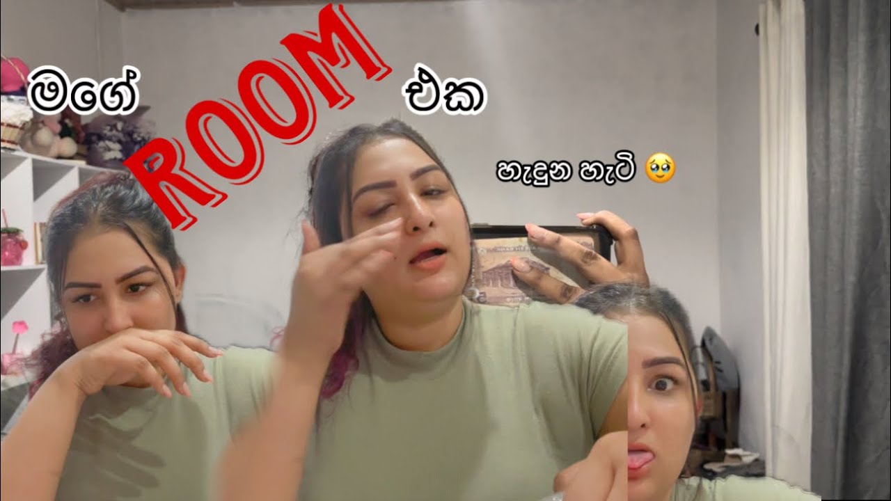 මගේ room එක මම වෙනස් කලා 🥹❤️ මට දුකයි මම ඇදපු wall art එක මකන්න උන එකට 🥹 #roommakeover
