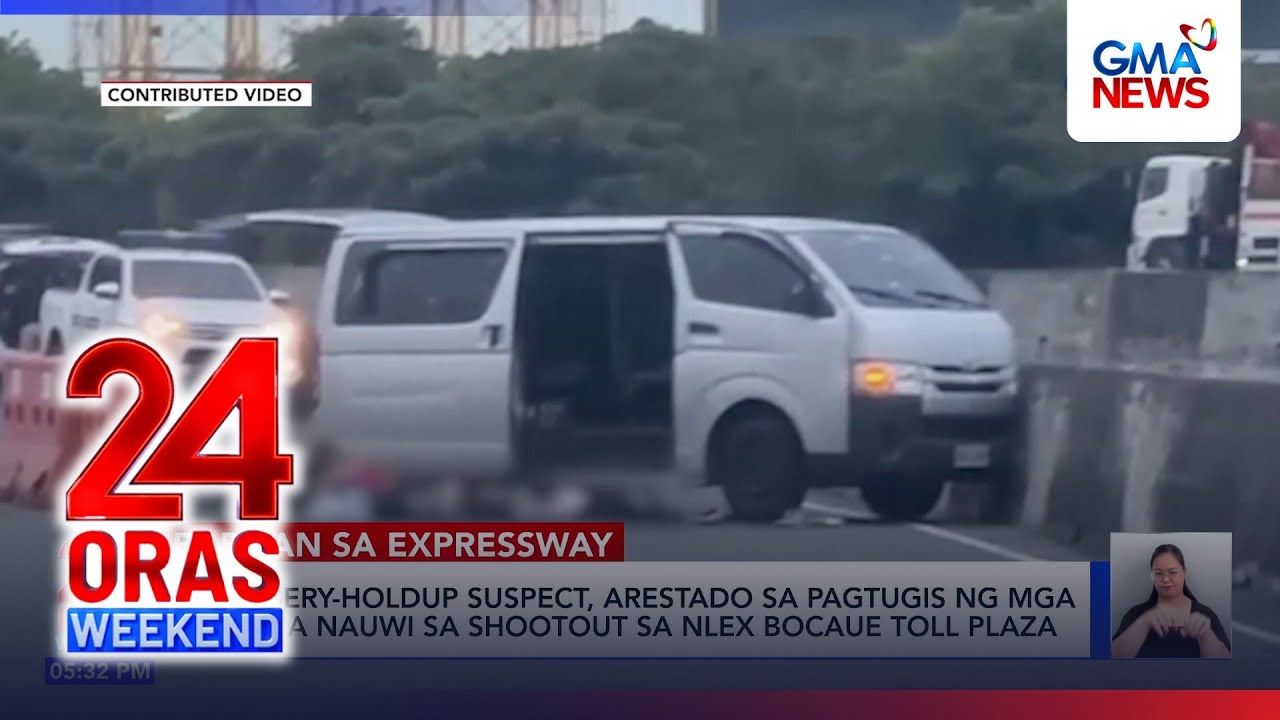 Shootout at NLEX toll booth; 3 robbery suspects arrested | 24 Oras Weekend