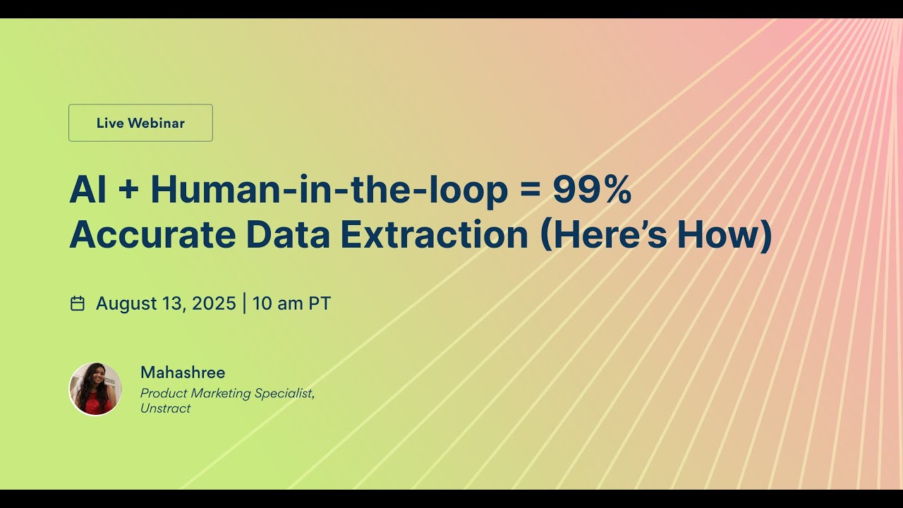 AI + Human-in-the-loop = 99% Accurate Data Extraction (Here&rsquo;s How)