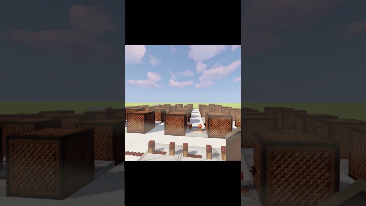 Jingle Bell Rock Minecraft Note Blocks Tutorial #Shorts