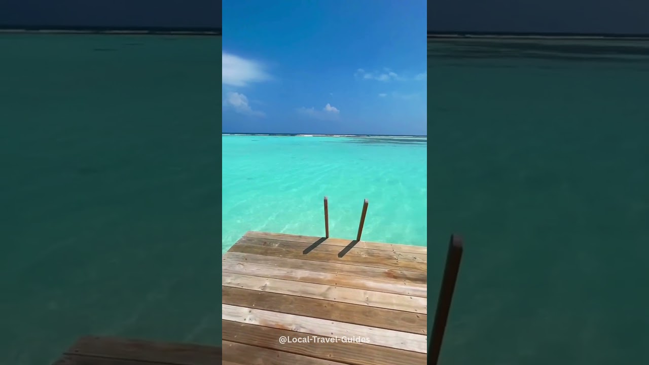 Окунуться прямо в бирюзовое море на Мальдивах 😳🌊