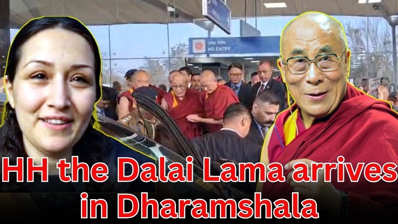 His Holiness the Dalai Lama arrives in Dharamshala