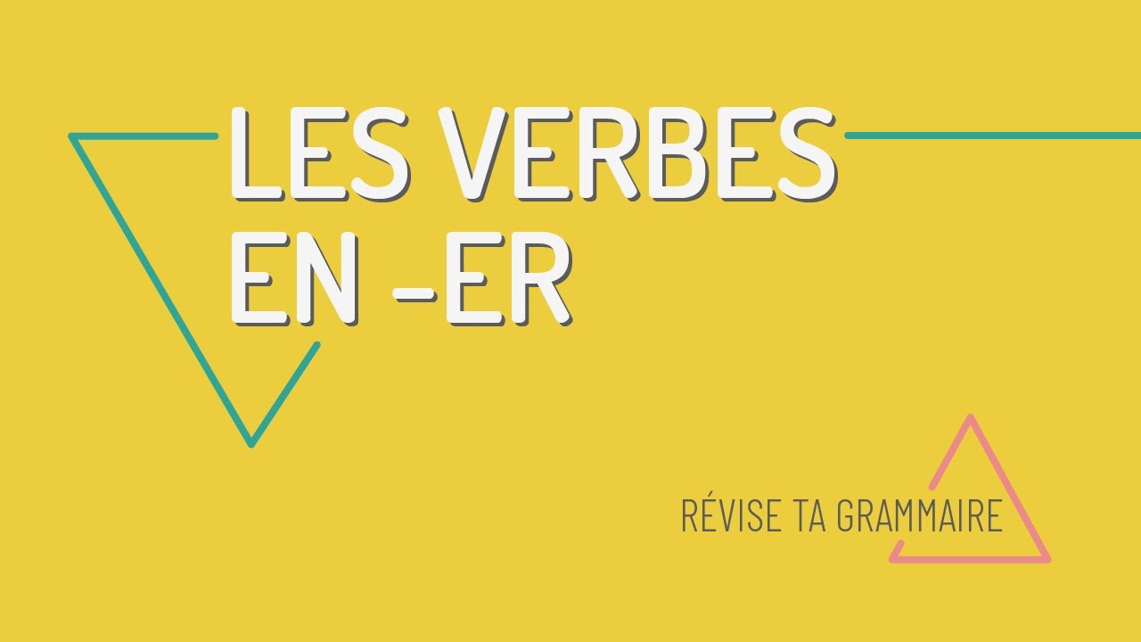 Les verbes en -er à une base | Vidéo de français pour les débutants