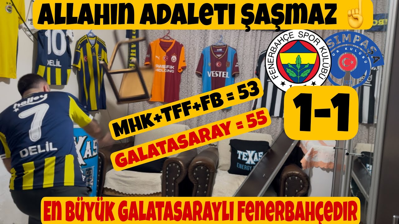 Delil Reis Sinirden Ağladı - Fenerbahçe 1-1 Kasımpaşa Maçı Tepki Videosu - #keşfet #fb #galatasaray 