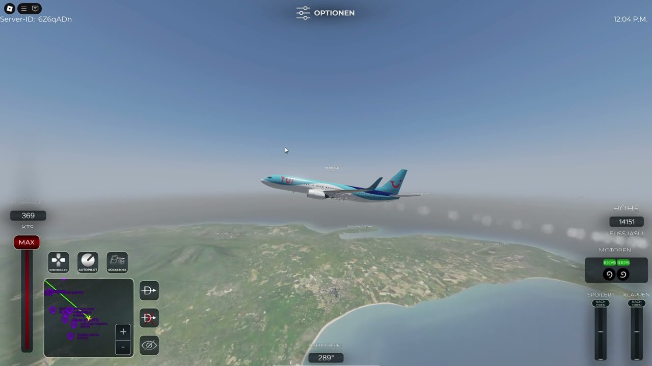 Flying From CIBAO To KITTILA At 36.000 FT ALTITUDE In Project Flight