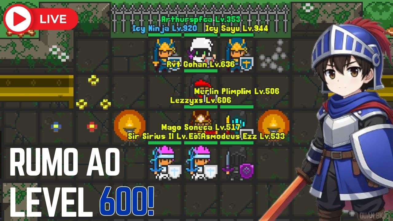 Rucoy online: Rumo ao level 600 e zoeiras em call! #4