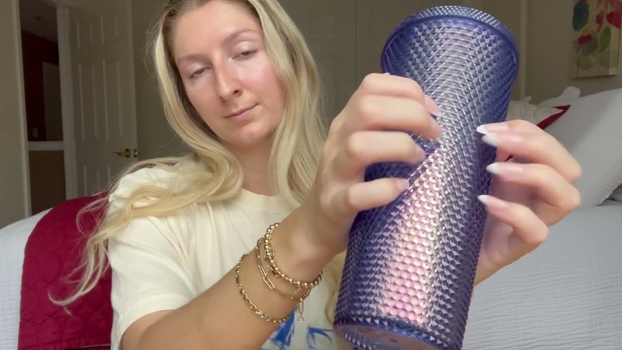 ASMR Textured Tumbler Sounds!! Lots of Tingles!