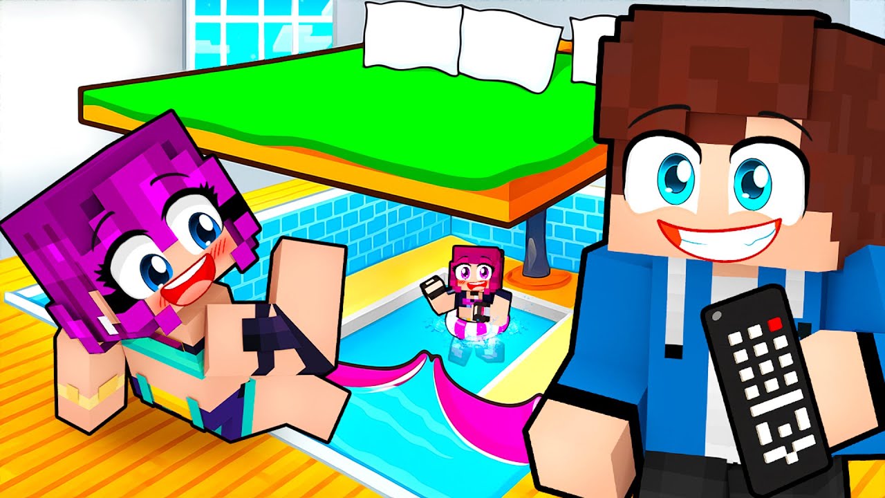Zbudowałem SEKRETNY BASEN DLA DZIEWCZYN w Minecraft!