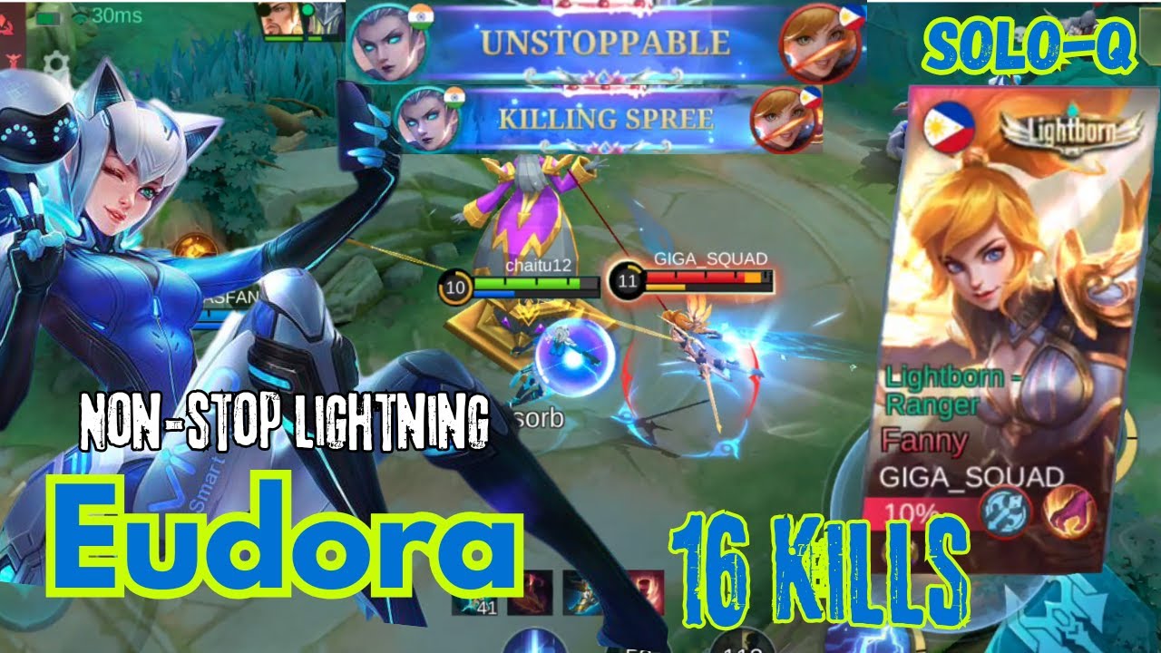Only deaths for Fanny - Eudora Mid-lane domination || MLBB - Mobile Legends 2025 Game