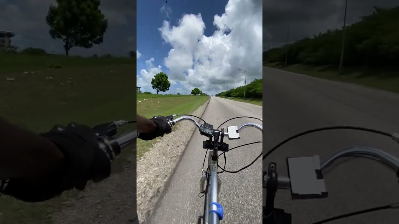 Avenger85 ride: Paynters to Pares, Antigua. 32T PWK21, CR80 #motorizedbicycle #a85