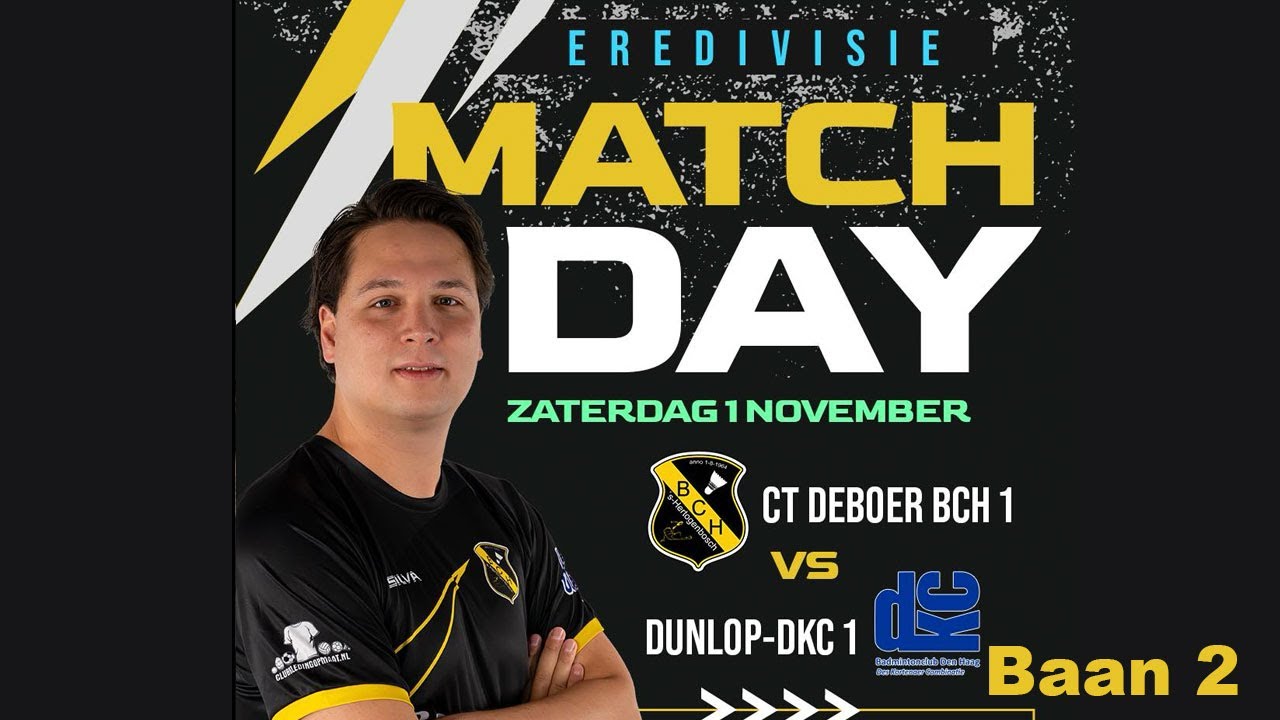 Eredivisie ct DeBoer BCH vs Dunlop DKC - Baan 2