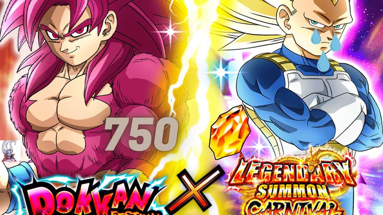 INVOCATIONS GOKU 4 DAIMA & VEGETA 3 DAIMA 😁😱🤩😭🔥- 11 ANS P1 - 750DS #dokkanbattle #gacha #summons