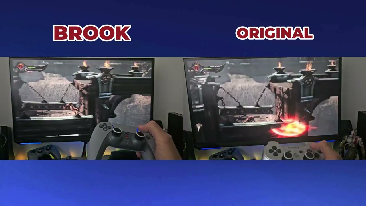Brook + Dualsense vs. Original PS3 Controller Input Lag Comparison