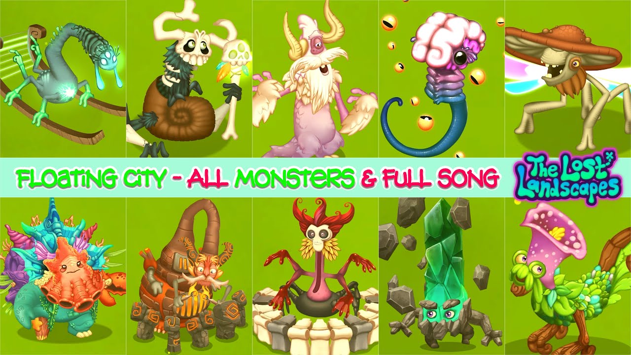 Msm The Lost Landscapes: Floating City - All Monsters & Full Song (4K)