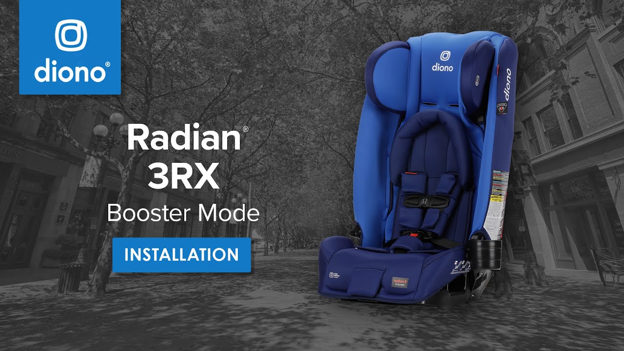 Diono&reg; Radian&reg; 3RX | All-in-One Convertible Car Seat | Booster Mode Installation | 2021-2023