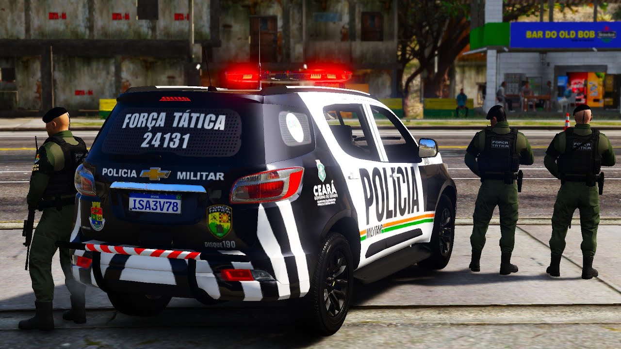 PERSEGUIÇÃO + ABORDAGEM FORÇA TÁTICA PMCE | GTA 5 POLICIAL
