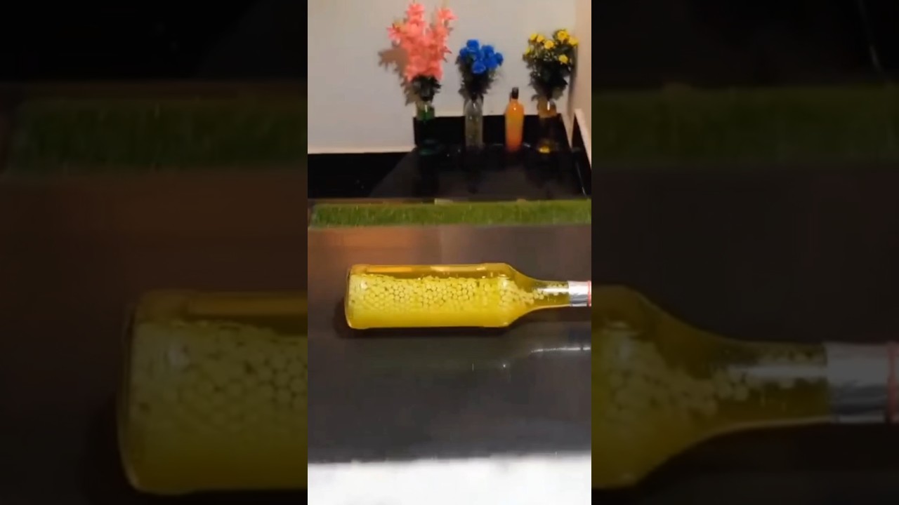 Yellow glass bottle!