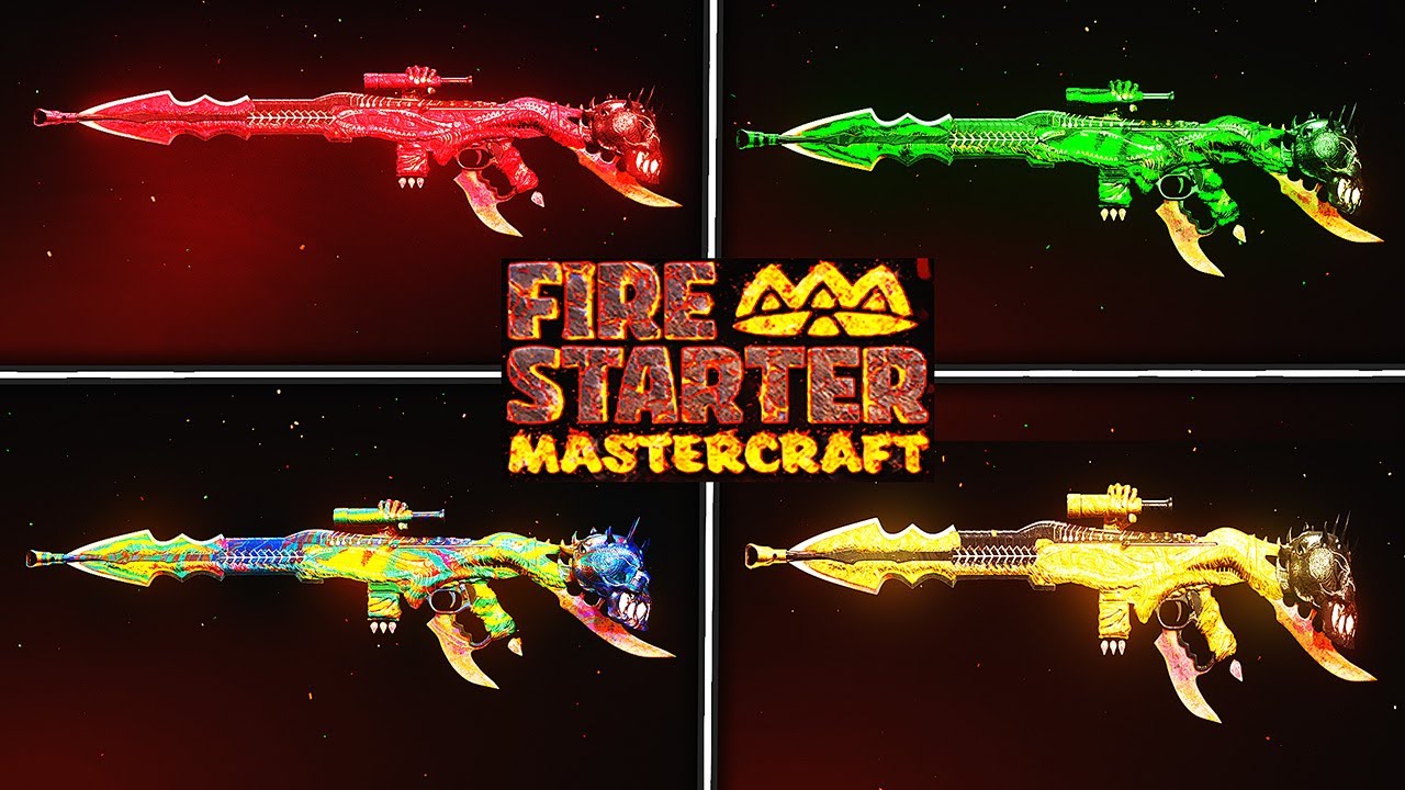 NEW ULTRA RARE FIRE STARTER MASTERCRAFT BUNDLE! HELM of DARKNESS STG44 FIRE TRACERS VANGUARD WARZONE
