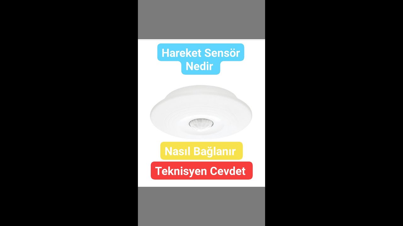 Hareket Sensör  Lambaya bağlantısı izle meslek öğren
