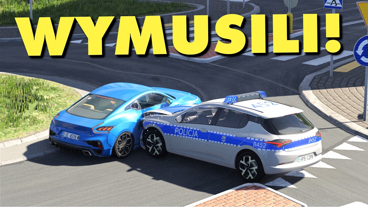 POLSKA POLICJA MA PROBLEMY W MIEŚCIE - Hogaty w BEAMNG.DRIVE 