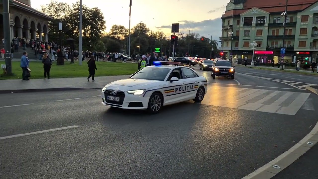 Coloana oficiala Președintele Nicusor Dan a fost in prima vizită oficiala la Timisoara