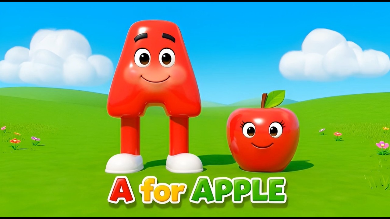 ABC Alphabets Letters to Words | Slow, Clear, and Kid-Friendly Learning