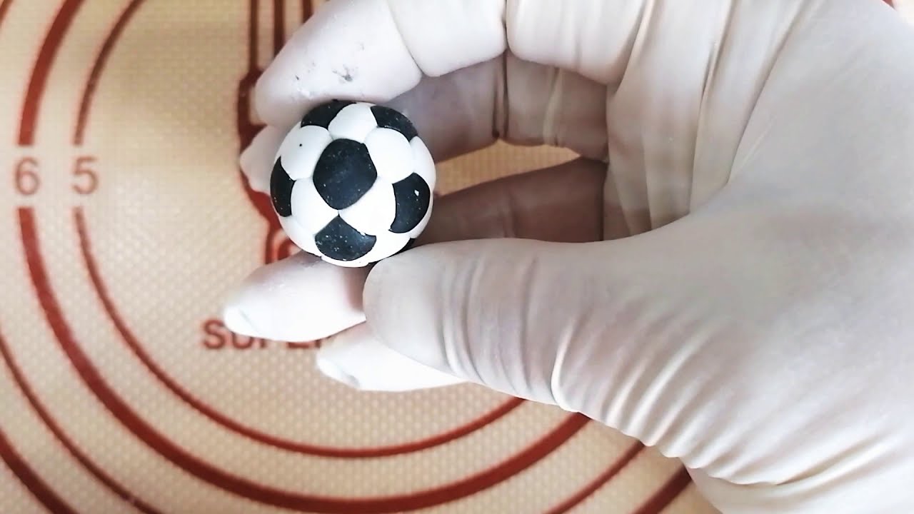 Football, Fußball aus fondant selber machen mit Trick