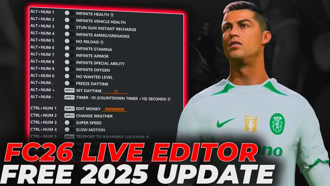 FC 26 Live Editor v26.2.0 | EA FC 26 Cheat Table + Live Editor Download & Tutorial 2025