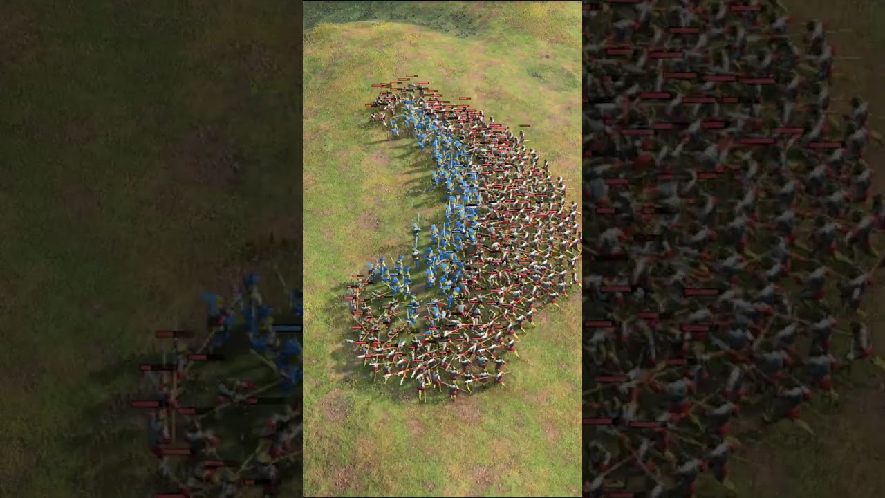 400 Elite Spearman vs. 100 Elite Landsknechts | AoE IV #aoe4 #ageofempireiv #ageofempire4