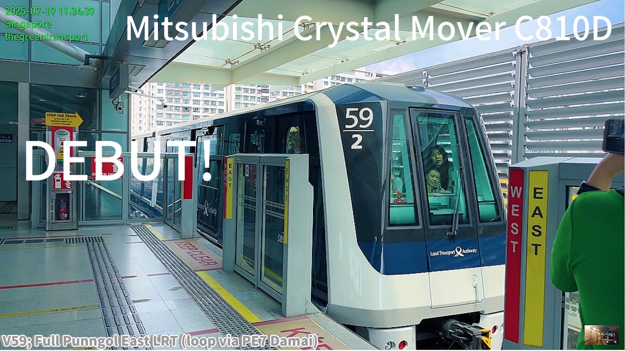 [SBS Transit] C810D debut, Full Punggol East LRT ~ V59 (via PE7 Damai)