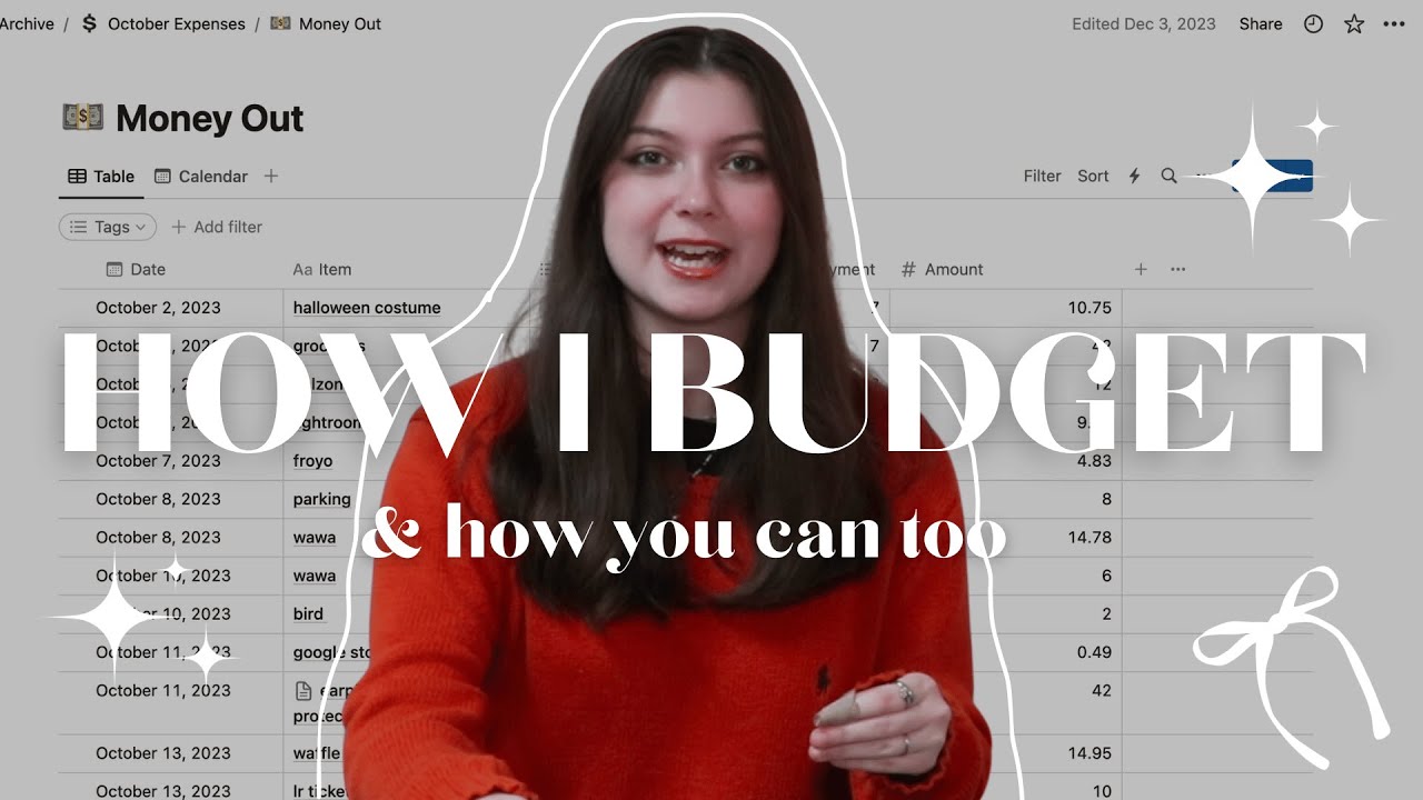 How I Budget As a Broke College Student *finance tips for the girlies*