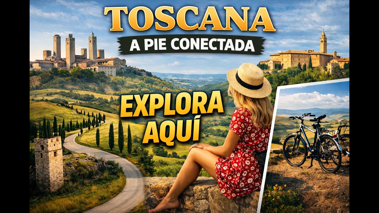 Toscana Conectada: Caminata y Bicicleta 🚴‍♂️ | Ciudades y Campo (Guía Completa Italia)