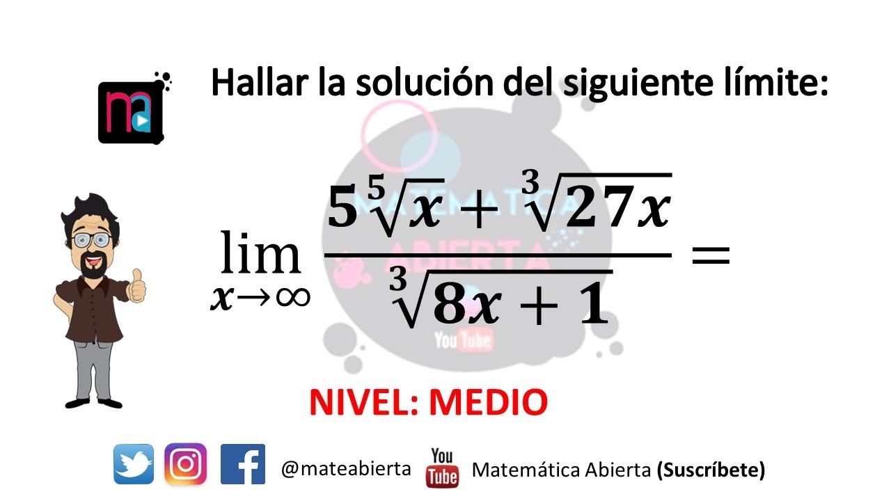 Límite al INFINITO / EXPLICACIÓN - EJERCICIOS / (Nivel: Medio)