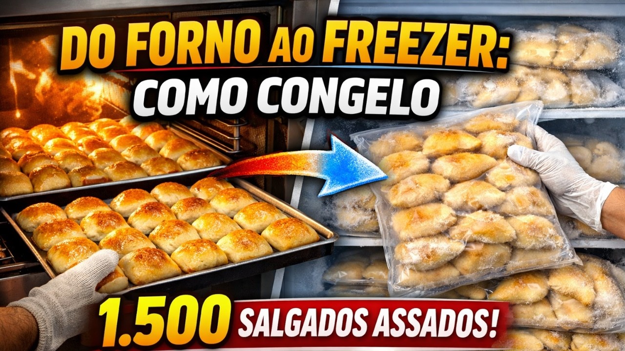 Como produzir e congelar 1.500 salgados assados para venda  