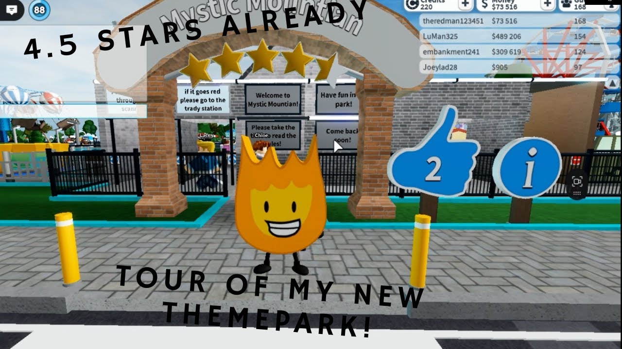 Tour of my new Theme park (4.5 stars already!)