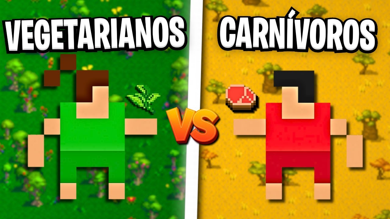 Enfrenté a VEGETARIANOS vs CARNÍVOROS en WorldBox