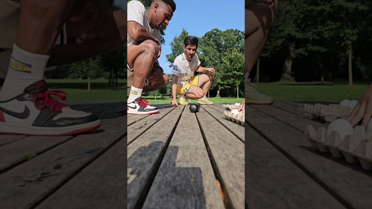 Video Challenge mit Eier Werfen 😅