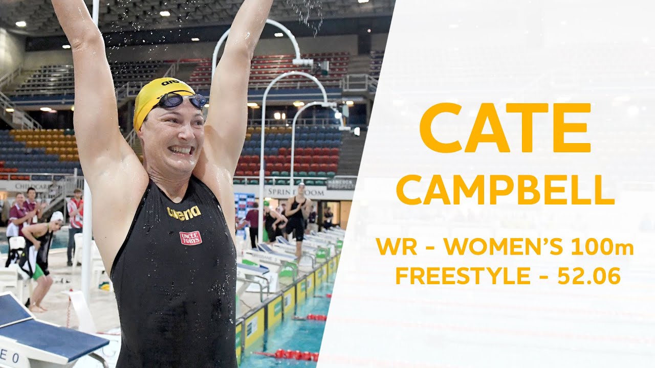 Cate Campbell - WORLD RECORD REACTION - 100m Freestyle 52.06