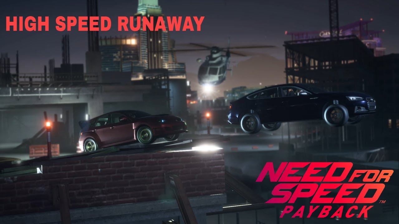 NEED FOR SPEED PAYBACK: HIGH SPEED RUNAWAY MISSON| HIGH JUMPS & HELICOPTOR CHASE SCENE 4K