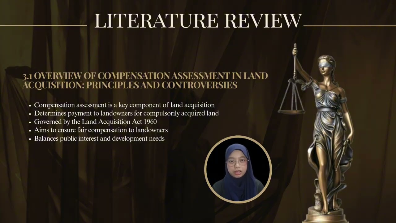EMS559 - COMPENSATION ASSESSMENT IN LAND ACQUISITION: PRINCIPLES AND CONTROVERSIES 
